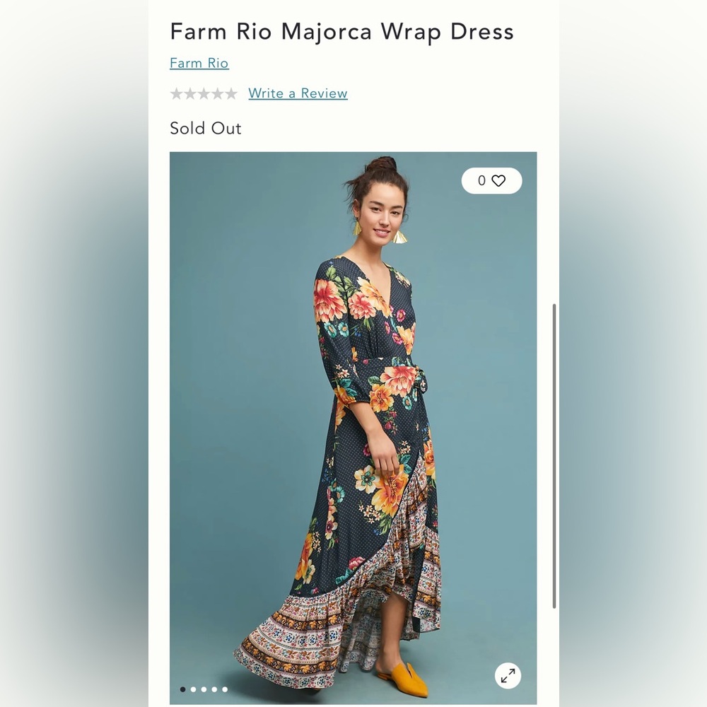 Farm Rio Majorca Wrap Dress